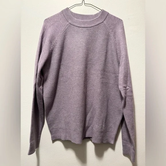 Denver Hayes Purple Waffle long sleeve sweater. Large - Picture 2 of 4